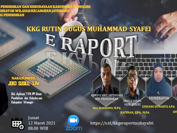 Menjelang E Raport di Gugus Muh. Syafei Menjelang E Raport di Gugus Muh. Syafei